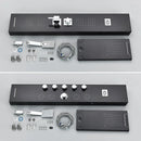 GobekUsa Black Massage Jet Rainfall Shower Panel with Temperature Display 5 Modes