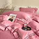 GobekUsa Cozy Velvet Lace Bedding Set: Duvet Cover, Sheet, Pillowcases - 4Pcs Warm & Stylish