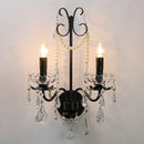 GobekUsa Black Crystal Chandelier Foyer Pendant Lights for Art Decor Luminarias
