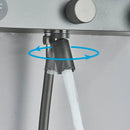 GobekUsa Grey Digital Shower Faucet Set 2-Way Mixer System for Bathroom with Hand Sprayer