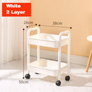 GobekUsa Kitchen Storage Cart Rolling Utility Organizer Rack Shelf Trolley Cart