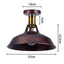 GobekUsa Industrial Flush Mount Light for Home Decor in Bedroom, Kitchen, Living Room