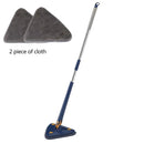 GobekUsa 360 Rotating Telescopic Triangle Floor Mop & Window Squeegee