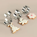 GobekUsa Easter Cookie Cutter Set for Kids Baking Party, Stainless Steel Mold - 12pcs