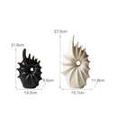 GobekUsa Conch Shape Ceramic Vase for Artificial Flower Arrangements