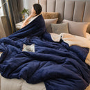 GobekUsa Cozy Dual Use Flannel Duvet Cover - Autumn Winter Warmth Blanket Quilt