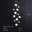GobekUsa Glass Ball LED Pendant Lights for Home Decor, Living/Dining Room, Bar, & Stairs