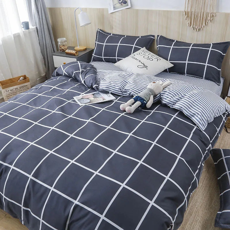 GobekUsa Lattice Plant Geometric Pattern Bedding Set with Sheet Pillows, photo 6 of 30