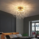 GobekUsa Dandelion Crystal LED Ceiling Light for Home Indoor Living Dining Room