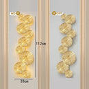 GobekUsa Gold Flower Copper Frame Wall Sconce for Hotel Dining Room Lighting