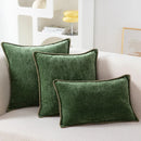 GobekUsa Luxe Chenille Velvet Cushion Cover Set for Elegant Living Room Decor