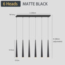 GobekUsa Black LED Ceiling Chandelier: Stylish Staircase Lighting for Home Decor & Living Room