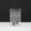 GobekUsa Abstract Metal Ball Artworks in Transparent Acrylic Container Boxes