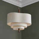 GobekUsa Japanese Wabi Sabi Fabric Pendant Lamp for Living Room Kitchen Dining Table
