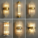 GobekUsa Crystal LED Wall Lamps: Elegant Gold Wall Sconce Lights for Luxury Home Decor