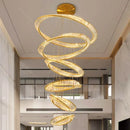 GobekUsa Crystal Chandelier - Stair & Living Room Pendant Lights - Interior Lighting