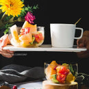 GobekUsa Glass Salad Bowl Set - High Borosilicate, Food Storage, Lunch Bento Box