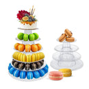 GobekUsa 6/4 Tier Macaron Tower Stand Cake Display for Wedding Birthday Baby Shower