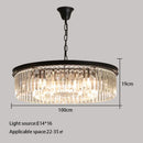 GobekUsa Crystal Round Ceiling Chandelier for Elegant Living and Dining Rooms