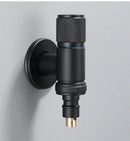 GobekUsa Black Copper Brass Washing Machine Faucet Single Cold Wall Mounted Bibcock