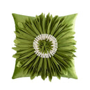 GobekUsa Green Flower Car Sofa Cushion Pillowcase Home Decoration Square Pillow