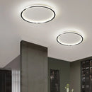 GobekUsa Black Dimmable LED Ring Ceiling Light for Modern Living Room, Bedroom, Kitchen Décor