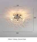 GobekUsa Dandelion Chandelier LED Pendant Lamp for Dining Room, Bedroom, Shops
