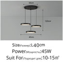 GobekUsa Black Finish LED Pendant Lights for Home Decoration Indoor Lighting