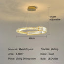 GobekUsa Crystal Chandeliers: Modern Luxury LED Lighting Fixture for Living, Dining, and Bedroom