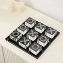 GobekUsa Geometric Crystal Chess Set Glass Craft Decor Figurines Home Decor Accessory