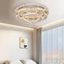 GobekUsa Crystal Chandelier: Modern Dimmable LED Pendant Light for Living & Dining Rooms