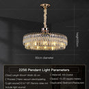 GobekUsa Crystal Chandelier: Modern Luxury for Living Room, Restaurant, Hotel Lobby