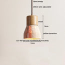 GobekUsa LED Hanging Light Fixture Yellow Travertine Nordic Wire Adjustable Pendant Lamp