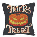 GobekUsa Halloween Pumpkin Linen Cushion Cover Set for Home Sofa Bedroom Decor
