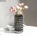 GobekUsa Droplet Glass Vase Hydroponics Plant Pots for Table Decoration and Floral Arrangement