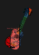 Abstract Electric Guitar Canvas Print - Music Wall Art by GobekUsa