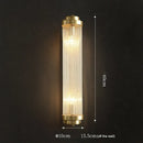 GobekUsa Crystal LED Wall Sconce: Luxury Nordic Glass Luminaire for Staircase & Bedroom