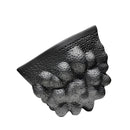 GobekUsa Black Ceramic Pleated Vase for Stylish Flower Arrangements
