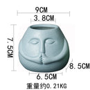 GobekUsa Ceramic Abstract Human Face Flowerpot Succulent Orchid Plant Vase Pot