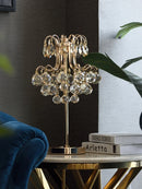 GobekUsa Crystal Table Lamp: Nordic Luxury LED Touch Dimming, Modern Bedroom Bedside Lighting
