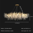 GobekUsa Gold Aluminium Branch Pendant Light Chandelier for Modern Dining Room Decor