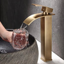 GobekUsa Bronze Basin Faucet: Hot & Cold Water Mixer Tap for Bathroom Sink