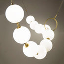GobekUsa Brass Artistic Necklace Chandelier Lighting for Living Room