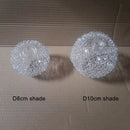 GobekUsa Glass Lampshade with Aluminum Wire for G9 Bulb Cover and 20mm Hole