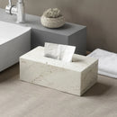 GobekUsa Beige Travertine Marble Bathroom Set - Soap Dispenser Toothbrush Holder Tissue Box
