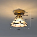 GobekUsa Butterfly Glass Tiffany LED Ceiling Light - Nordic Modern Copper Lamp