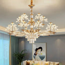 GobekUsa Crystal Chandelier Ceiling Pendant Light for Living, Dining, and Bedroom Home Lighting