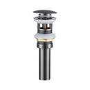 GobekUsa Brass Round Siphon P-Trap Set with Pop-Up Drainer Gun Grey