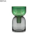 GobekUsa Glass Vase Hydroponics Flower Pots for Desk Decoration and Floral Arrangement