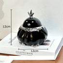 GobekUsa Garlic Duck Ceramic Ashtray with Lid - Unique Desk Decoration and Smoking Accessory